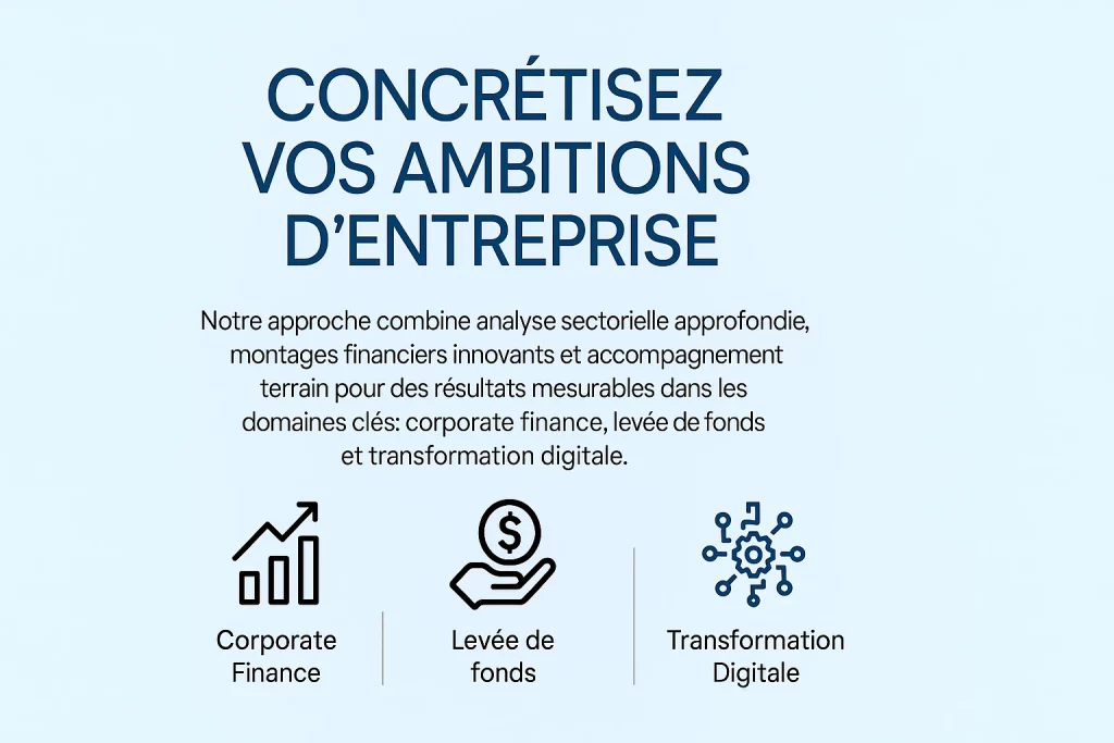 CONCRÉTISEZ VOS AMBITIONS D’ENTREPRISE