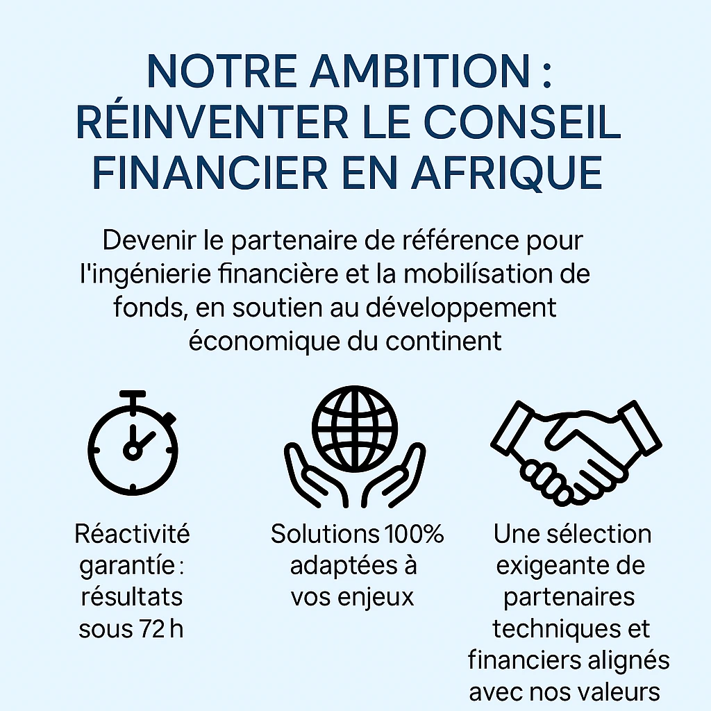 Notre Ambition Réinventer le conseil financier en Afrique